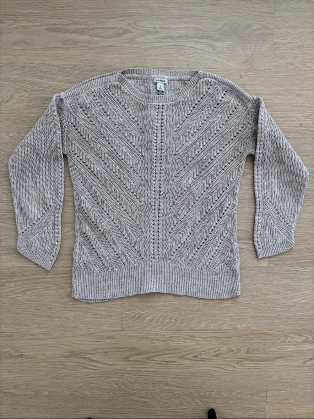LL BEAN linen blend sweater pullover